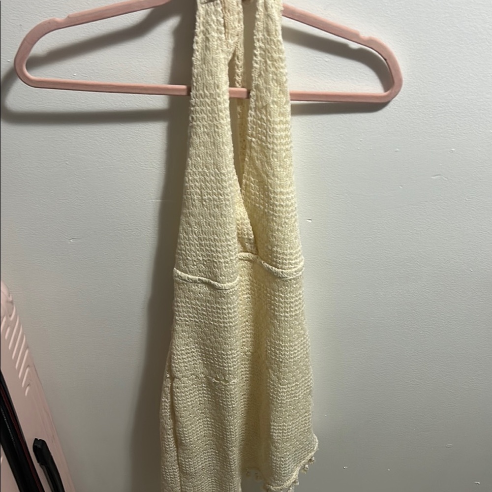 SHEIN Cream Swim Coverup